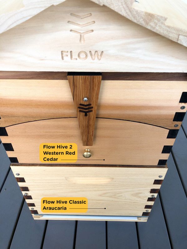 Adding brood boxes or supers of different woodtypes